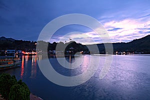 Lake Toba Sunrise, Indonesia photo