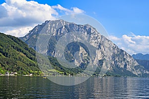 Lake Traun Traunsee in Upper Austria summertime