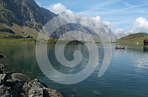 Lake of TrÃÂ¼bsee at Engelberg