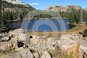 Lake in Uinta mountains photo