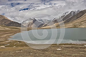 The lake on the Upper Shimshal Pass plateau where all the melted glacier water gathers to help grow the much-needed vegetation for