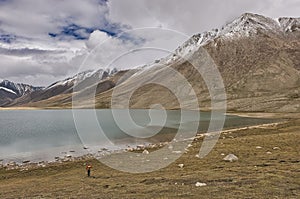 The lake on the Upper Shimshal Pass plateau where all the melted glacier water gathers to help grow the much-needed vegetation for