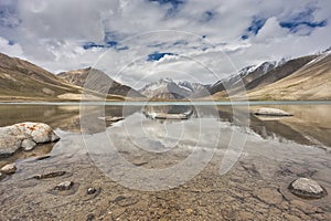 The lake on the Upper Shimshal Pass plateau where all the melted glacier water gathers to help grow the much-needed vegetation for