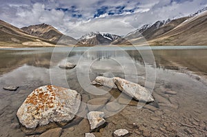 The lake on the Upper Shimshal Pass plateau where all the melted glacier water gathers to help grow the much-needed vegetation for