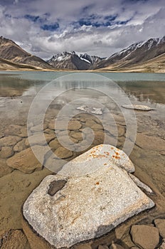 The lake on the Upper Shimshal Pass plateau where all the melted glacier water gathers to help grow the much-needed vegetation for