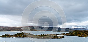 Lake Ustevatn in the municipality of Hol in the county of Viken, Norway