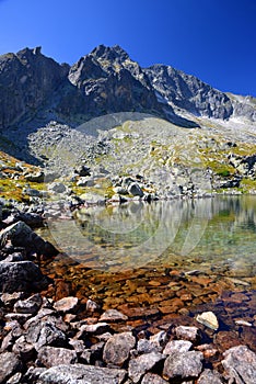 Lake Velke Spisske pleso, Vysoke Tatry (Tatra Mountains), Slovakia.