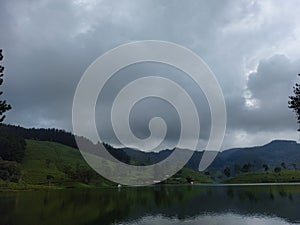 Lake view with beutiful background