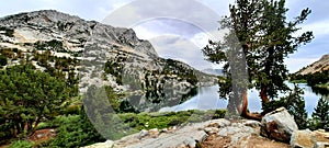 Lake View While Hiking the Sierras