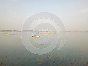 Lake view of khandoli in jharkhand.