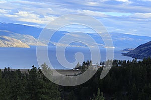 Lake view postcard, Okanagan, BC