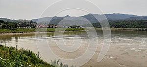 a lake view of Sundar Nagar, Himachal Pradesh, India