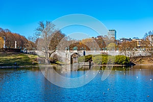 Lake at Vigeland park in Oslo, Norway