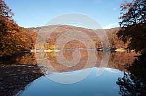 Lake in Vihorlat Mountains Called