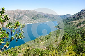 Lake of Vilarinho da Furna dam, National Park of Peneda-Geres, P photo