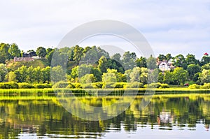 Lake Viljandi in summer, Estonia