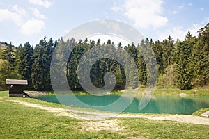 Lake Vodarenska in Banska Stiavnica photo