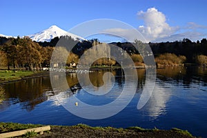 Lake and Volcano Villarrica