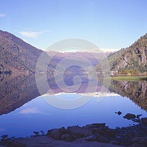 Lake at Voss. Norway