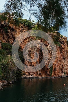 Lake Voulismeni in Agios Nikolaos in Crete in Greece