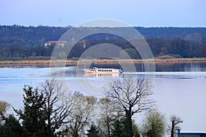Lake voyage with a ferry in Werder/Havel, Potsdam, Brandenburg in Germany photo