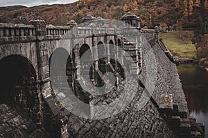 Lake Vyrnwy Magnificent Dam in Powys, Wales