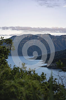 Lake Waikaremoana, located in Te Urewera National Park. Hawke`s Bay, New Zealand