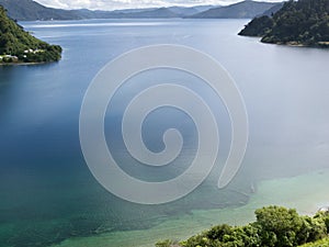 Lake Waikaremoana in Urewera NP North Island of NZ