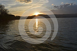 Lake waiting for the night