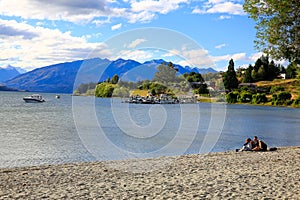 Lake Wanaka landscape in New Zealand