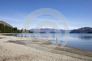 Lake Wanaka shoreline, Roys Bay, Wanaka, New Zealand