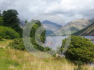 The lake Wastwater Wasdale in the Lake District, Northern England