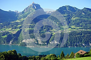 Lake Wessen and mountain