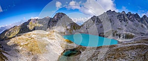 Lake Wildsee on Pizol 5 lakes hike in Switzerland