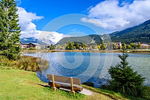 Lake Wildsee at Seefeld in Tirol, Austria - Europe