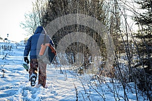 Lake Winter Fisherman