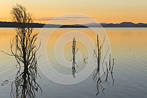 Lake Wivenhoe in Queensland during the day