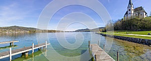 Lake Woerth View To Maria Woerth Church photo