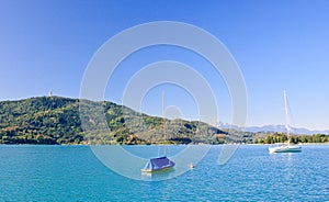 Lake Worthersee. Austria