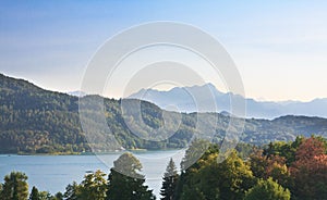 Lake Worthersee. Austria