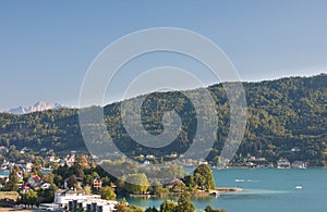 Lake Worthersee. Austria