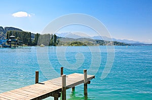 Lake Worthersee. Austria