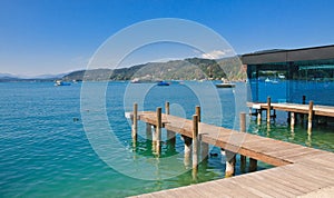 Lake Worthersee. Austria