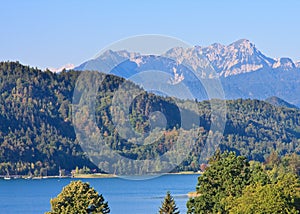 Lake Worthersee. Austria