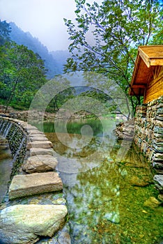 Lake at Wudang Shan Temple