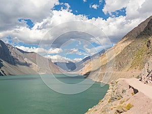 Lake of Yeso. Cajon del Maipo. Santiago of Chile