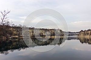 Lake ZakrzÃ³wek in Krakow Poland