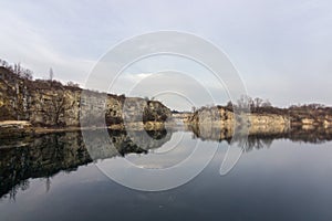 Lake ZakrzÃ³wek in Krakow Poland