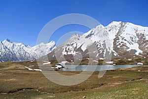 The lake in Zanskar valley (India) photo