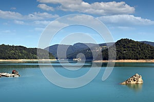 Lake Zaovine Tara mountain landscape photo